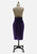 Knowledge of the Hand Deep Violet Cotton Velvet Pencil Skirt 'VIP'