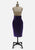 Knowledge of the Hand Deep Violet Cotton Velvet Pencil Skirt 'VIP'