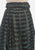 1950s Black and Emerald Sheer Stripe Fit and Flare Skirt 'VIP'