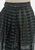 1950s Black and Emerald Sheer Stripe Fit and Flare Skirt 'VIP'