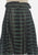 1950s Black and Emerald Sheer Stripe Fit and Flare Skirt 'VIP'