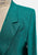 Fletcher Jones Made In Australia Teal Linen Blend Double Breasted Blazer 'VIP'