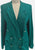 Fletcher Jones Made In Australia Teal Linen Blend Double Breasted Blazer 'VIP'
