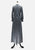 Milady Styles 1970s Black and Silver Lurex Stripe Knit Maxi Skirt Set