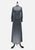 Milady Styles 1970s Black and Silver Lurex Stripe Knit Maxi Skirt Set