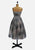 Grey Floral Strapless Full Skirt Dress 'VIP'