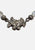 Vintage Faux Crystal Beaded Floral Necklace 'VIP'