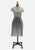 Flecked Tweed Grey 1980s A-Line Skirt 'VIP'