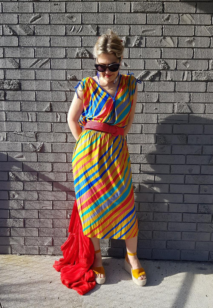 Vintage Clothing - Feel The Rainbow Dress - STYLISTS COLLECTION 'VIP' - Painted Bird Vintage Boutique & The Aviary - Dresses