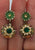 Emerald Meenakari Hand-Painted 1960s Drop Earrings 'VIP'