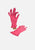 Vintage Clothing - Pretty Pink Gloves 'VIP' - Painted Bird Vintage Boutique & The Aviary - Gloves