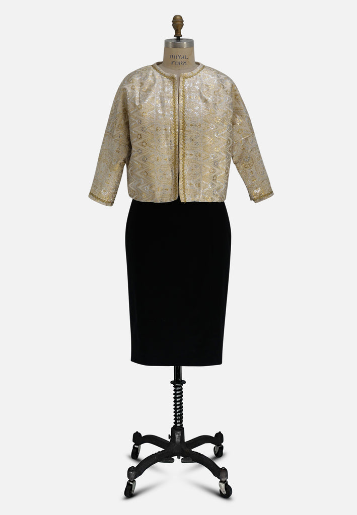 Vintage Clothing - Lurex Love Jacket 'VIP' - Painted Bird Vintage Boutique & The Aviary - Jacket