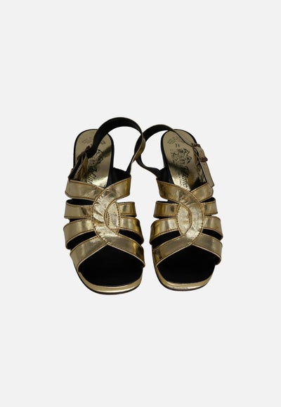 Vintage Clothing - Wee Goldies Shoes 'VIP' - Painted Bird Vintage Boutique & The Aviary - Shoes