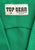 Emerald Green 1960s Vest with Silver Buttons 'VIP'