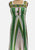 Green Festival Stripe Maxi Dress 1970s 'VIP'