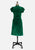Emerald Burnout Velvet Cocktail Dress 'VIP'