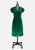 Emerald Burnout Velvet Cocktail Dress 'VIP'