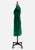 Emerald Burnout Velvet Cocktail Dress 'VIP'