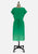 Emerald Diamante Column Dress 'VIP'