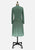 Green 1970 Polkadot Dress