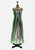 Green Festival Stripe Maxi Dress 1970s 'VIP'