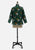 Emerald Chinoiserie Silk Wadding Reversible Padded Jacket 'VIP'