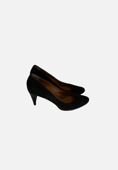 Vintage Clothing - Black Suede Shoes 'VIP' - Painted Bird Vintage Boutique & The Aviary - Shoes