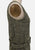 Olive Fleck Tweed 1960s Wool Belted Shift Dress