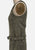 Olive Fleck Tweed 1960s Wool Belted Shift Dress