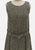 Olive Fleck Tweed 1960s Wool Belted Shift Dress