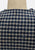Navy Check Wool 1970s Buckle-Side Tunic Top