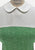 Green and Ivory Colourblock 1960s Wool Dress and Jacket Set