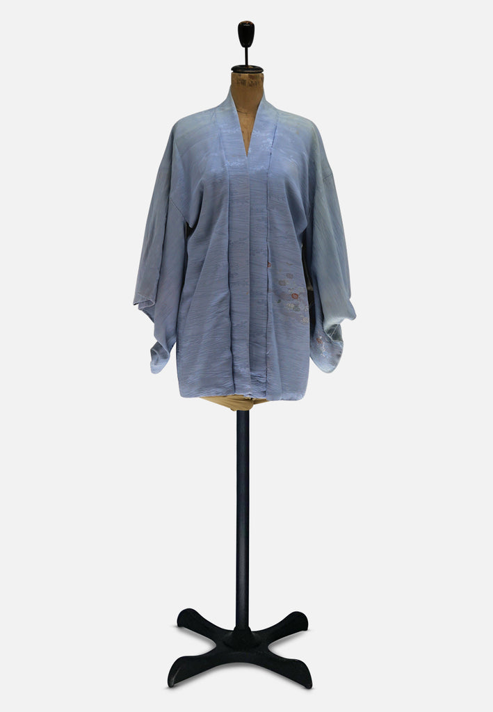 Vintage Clothing - Baby Blue Kimono - Painted Bird Vintage Boutique & The Aviary - Kimono