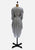 Silver Grey Draped Wrap Dress 'VIP'