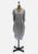 Silver Grey Draped Wrap Dress 'VIP'