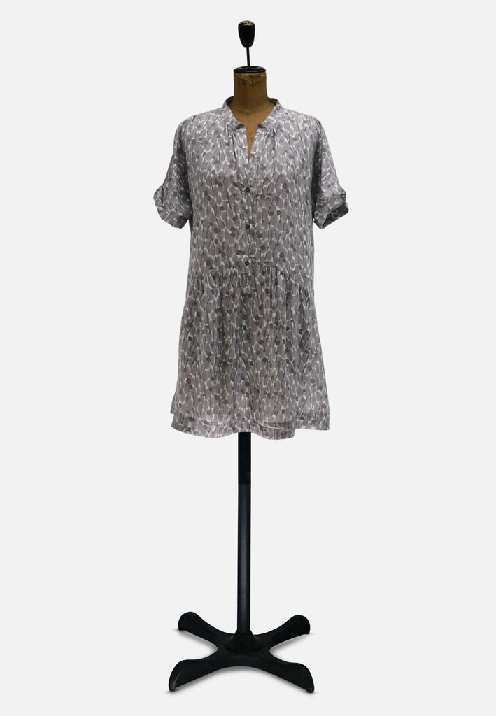 Comptoir des Cotonniers Silk Blend Shirt Dress 'VIP'