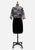 Abstract Circle Print Silk Bolero Jacket in Violet, Blush and Olive 'VIP'