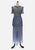 Periwinkle Blue Floral Lace Peplum Maxi Dress 'VIP'