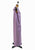 Lavender Lurex Column Gown with Asymmetric Drape Detail 'VIP'