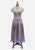 Lavender Floral Jacquard Pleated Maxi Skirt 'VIP'