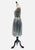 Vintage Clothing - Silver and Teal Iridescent Lurex Brocade Cocktail Dress with Corsage Strap Detail - Painted Bird Vintage Boutique & The Aviary - Dresses