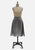 Gizelle Grey Flecked Wool Blend Pleated Midi Skirt 'VIP'