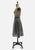 Gizelle Grey Flecked Wool Blend Pleated Midi Skirt 'VIP'