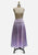 Lavender Floral Jacquard Pleated Maxi Skirt 'VIP'