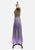 Lavender Floral Jacquard Pleated Maxi Skirt 'VIP'