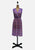 Osti Fashions 1970s Raspberry Ditsy Floral Sleeveless Wrap Bodice Midi Dress 'VIP'