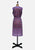 Osti Fashions 1970s Raspberry Ditsy Floral Sleeveless Wrap Bodice Midi Dress 'VIP'