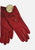 Molly Mine Red Leather Gloves