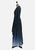 Vintage Clothing - Blue Long Sleeve Wave Print Vintage Maxi Dress - STYLISTS COLLECTION - Painted Bird Vintage Boutique & The Aviary - Dresses