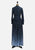 Vintage Clothing - Blue Long Sleeve Wave Print Vintage Maxi Dress - STYLISTS COLLECTION - Painted Bird Vintage Boutique & The Aviary - Dresses